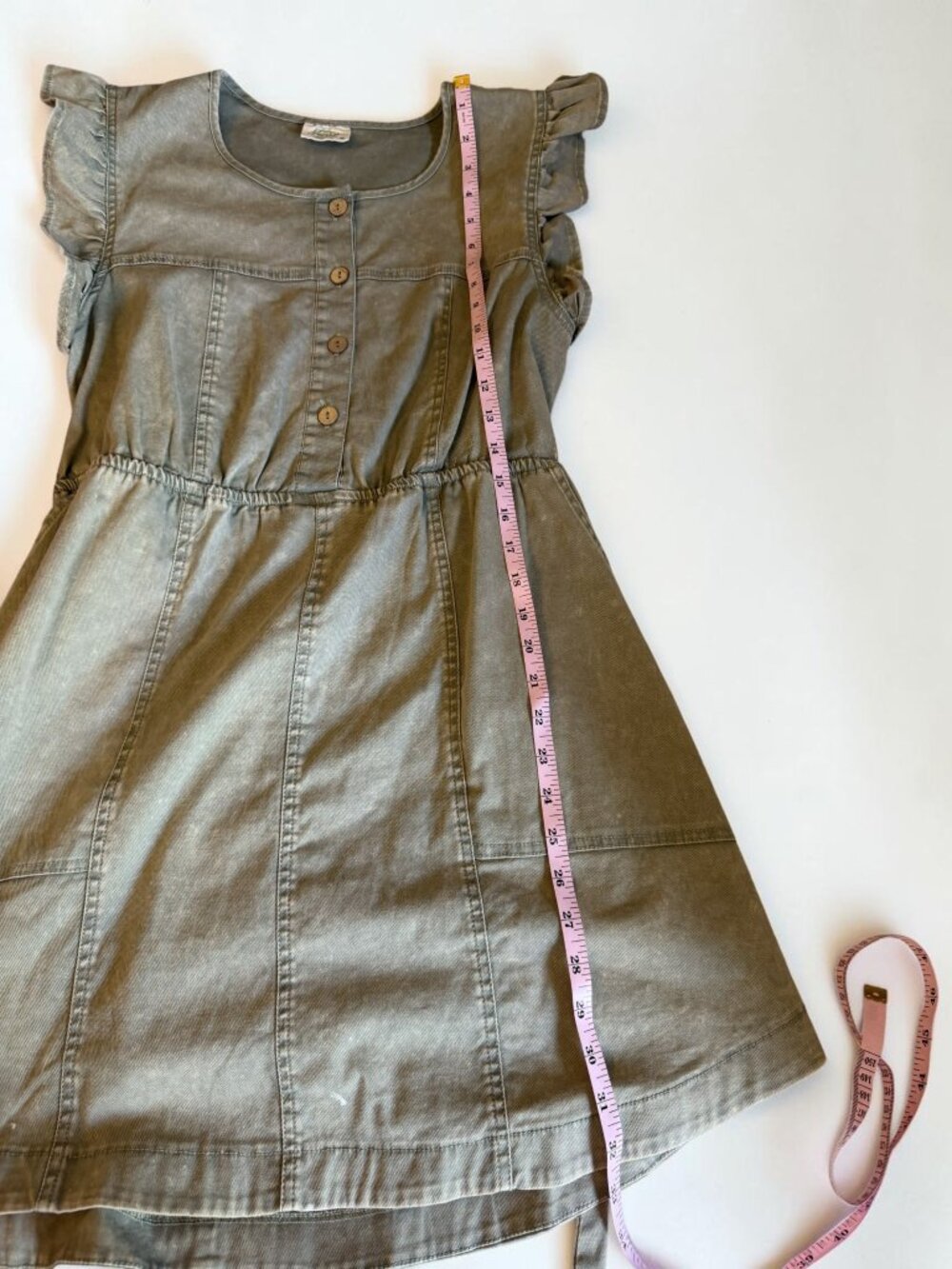 🌿 New In Utility Style Dress | Size Large | 100% Cotton - Picture 12 of 13